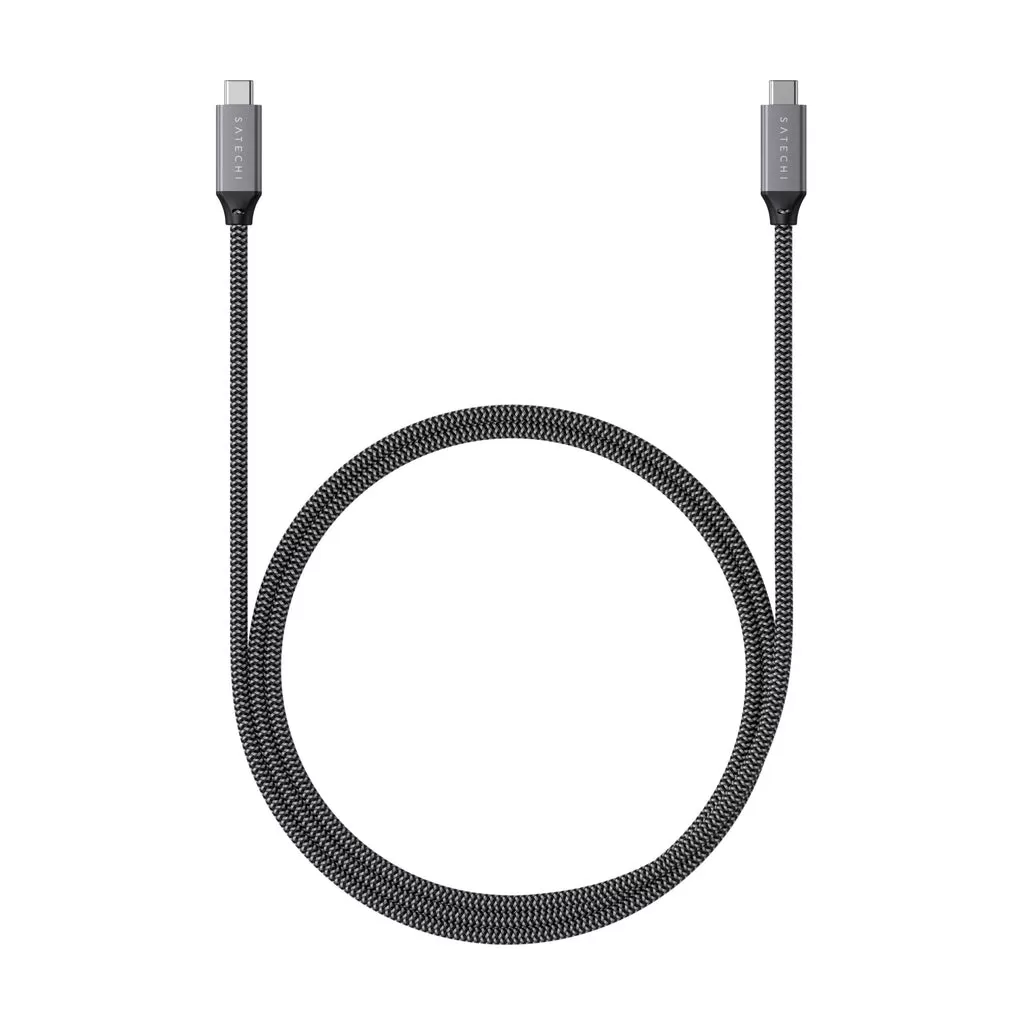 Cablu Satechi ST-U4C25M USB4-C - USB-C Braided 40 Gbps 25cm Grey