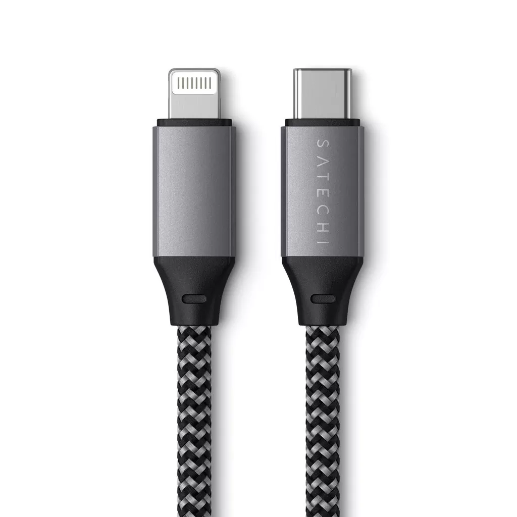 Cablu Satechi ST-TCL10M USB-C - Lightning 25cm Grey