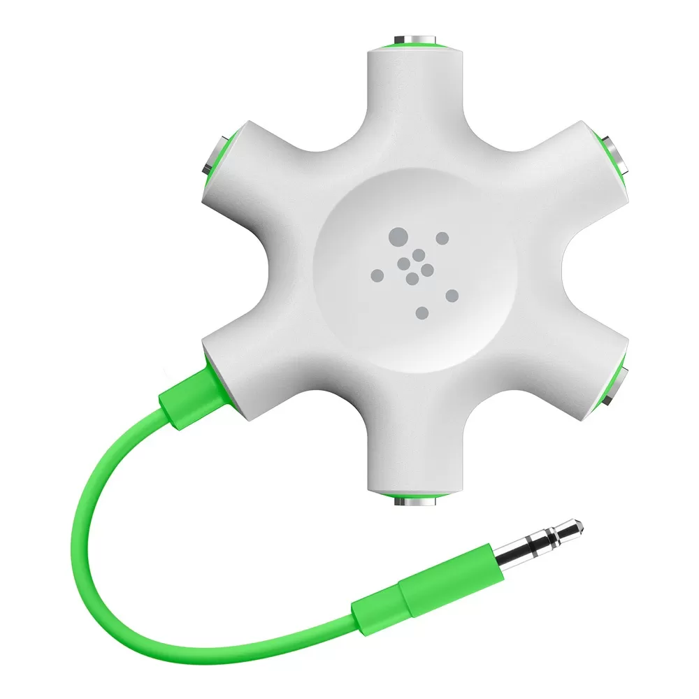 Audio Splitter Belkin RockStar 5 x 3 5mm Jack White