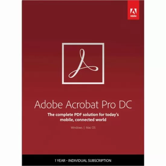 Adobe Acrobat Pro for teams  Licenta Electronica  1 an  1 user