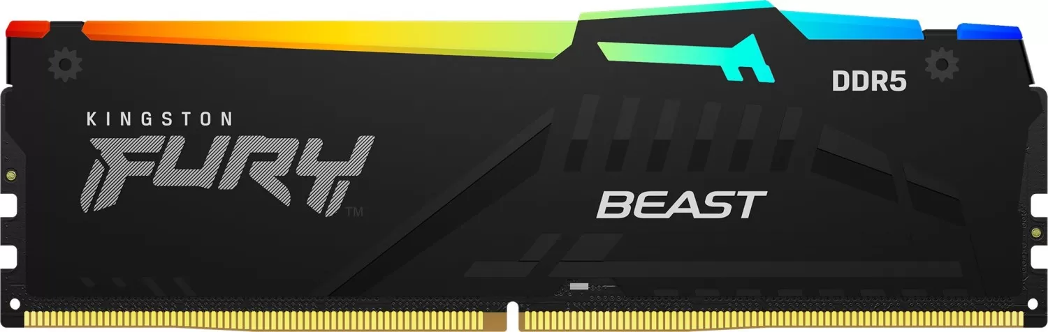 Memorie Desktop Kingston Fury Beast RGB 16GB DDR5 5600MT/s CL36