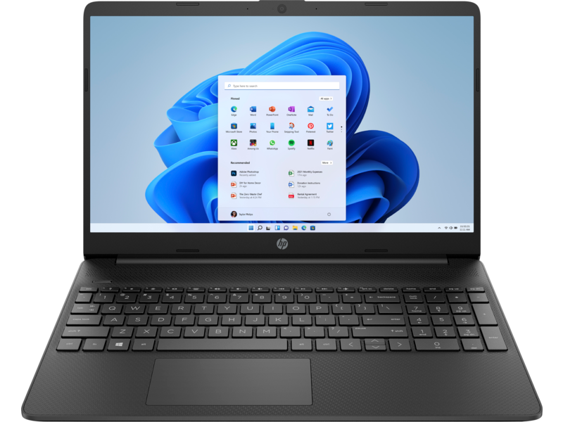 Notebook HP 15s-fq2065nq 15.6" HD Intel Core i3-1125G4 RAM 8GB SSD 256GB Windows 11 Home S Mode Negru