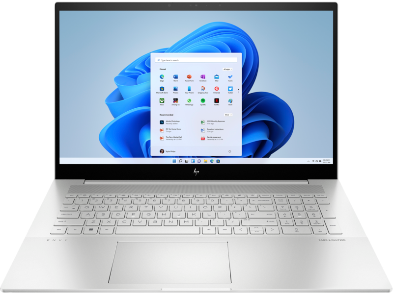 Notebook HP Envy 17-cr0035nn 17.3" Full HD Touch Intel Core i7-1260P RAM 16GB SSD 512GB Windows 11 Home Argintiu