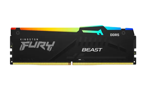 Memorie Desktop Kingston Fury Beast RGB  16GB DDR5  5200MT/s  CL36