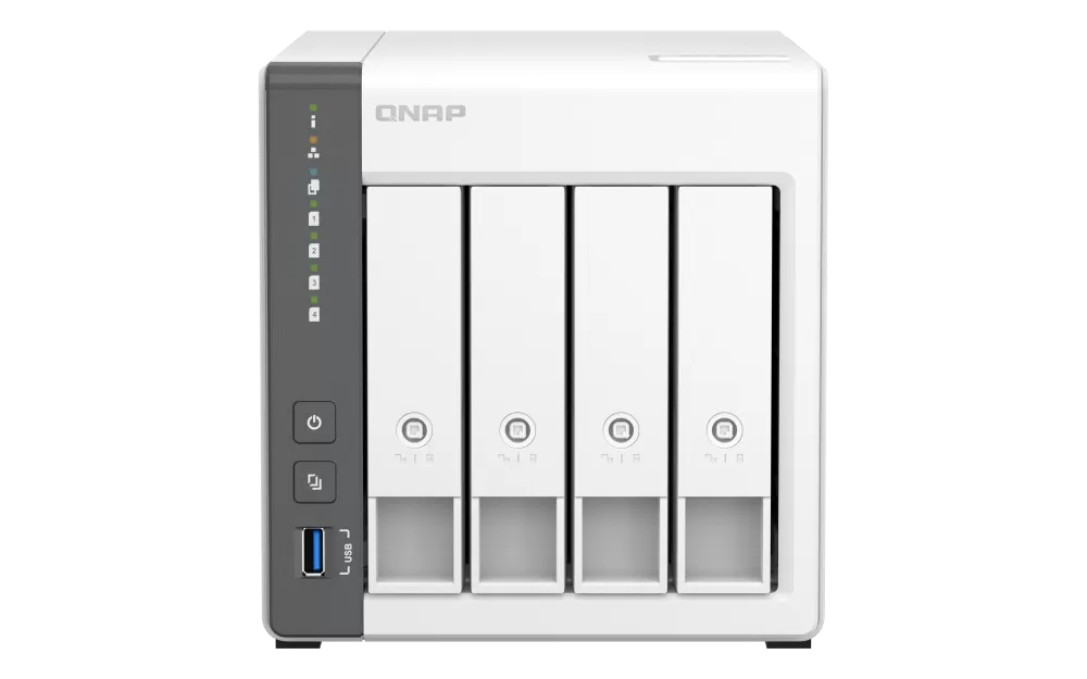 NAS Qnap TS-433-4G  2xGigabit  4-bay  4GB RAM  fara HDD-uri