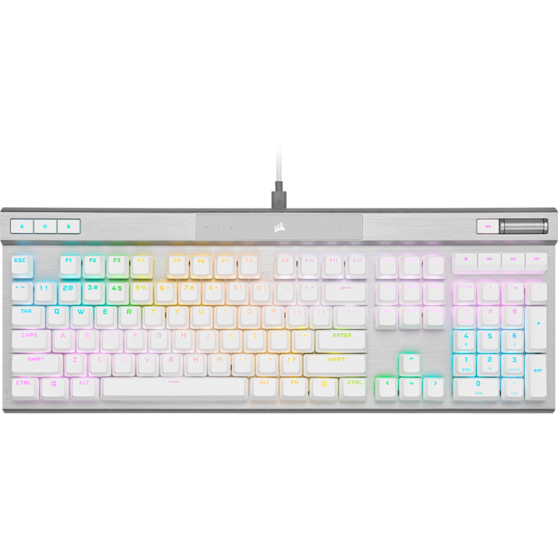 Tastatura Gaming Corsair K70 PRO RGB PBT DOUBLE SHOT PRO White