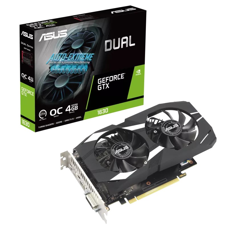 Placa Video ASUS DUAL GeForce GTX 1630 OC Edition 4GB GDDR6 128 biti