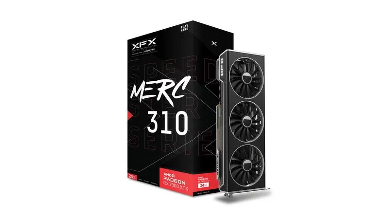 Placa Video XFX SPEEDSTER MERC 310 Radeon RX 7900 XTX Black Edition  24GB GDDR6  384 biti