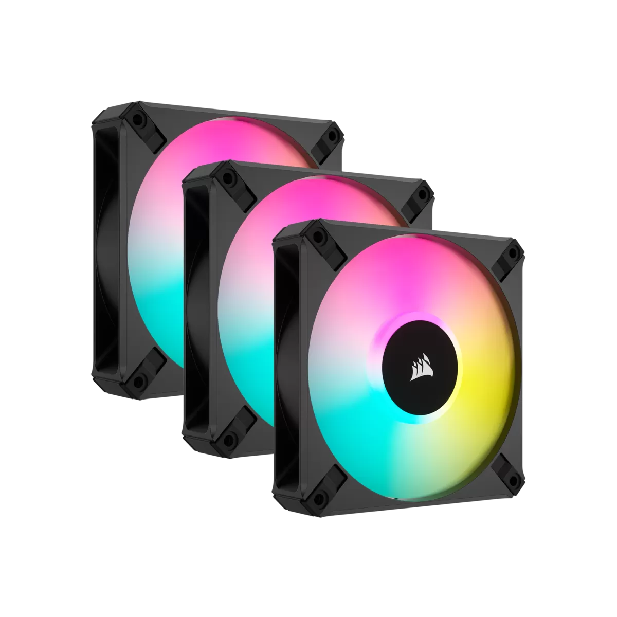 Ventilator Corsair iCUE AF120 RGB ELITE 120mm PWM Triple Fan Kit - Black