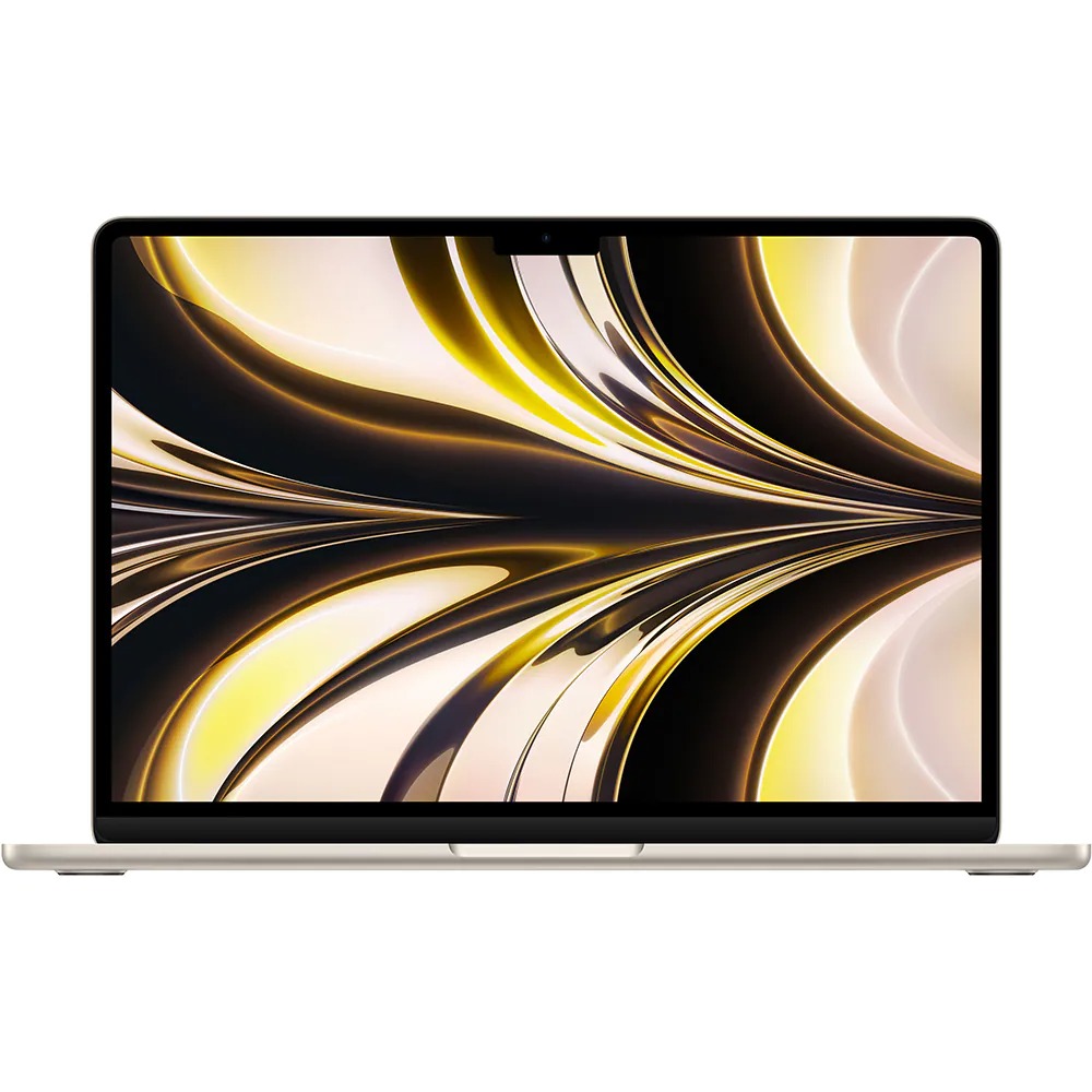 Notebook Apple MacBook Air 13 (2022) 13.6" Apple M2 8-core GPU 8-core RAM 16GB SSD 1TB Tastatura INT Starlight Gold