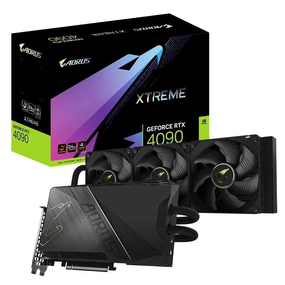 Placa Video Gigabyte AORUS GeForce RTX 4090 XTREME WATERFORCE 24GB GDDR6X 384 biti