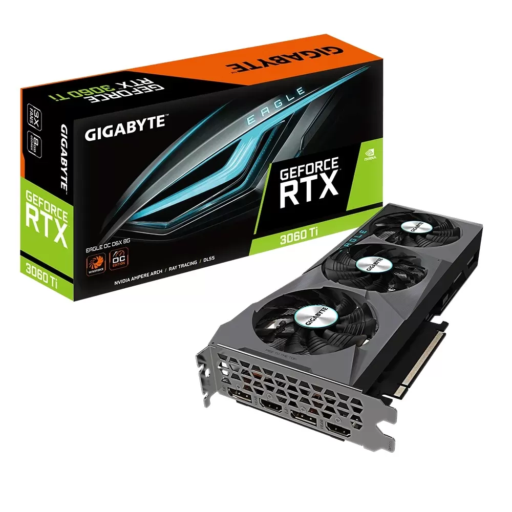 Placa Video Gigabyte GeForce RTX 3060 Ti EAGLE OC D6X 8G 8GB GDDR6X 256 biti