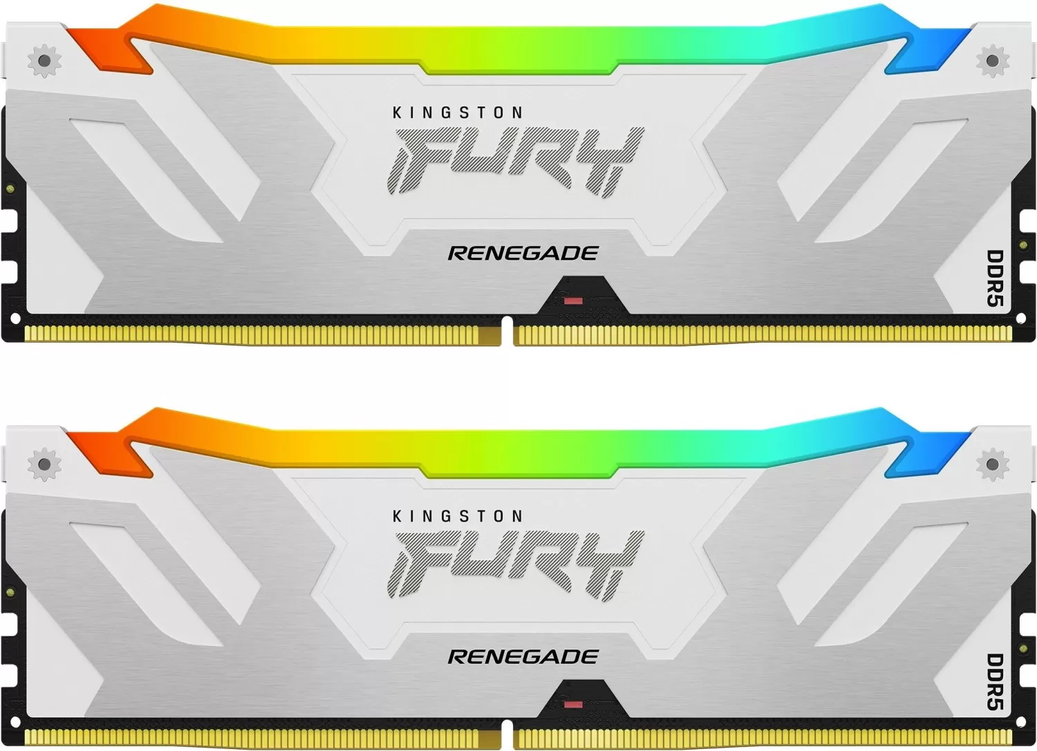 Memorie Desktop Kingston Fury Renegade RGB 32GB(2 x 16GB) DDR5 6400Mhz Silver/White