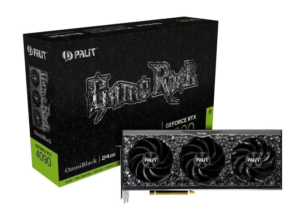 Placa Video Palit GeForce RTX 4090 GameRock OmniBlack 24 GB GDDR6X 384 biti