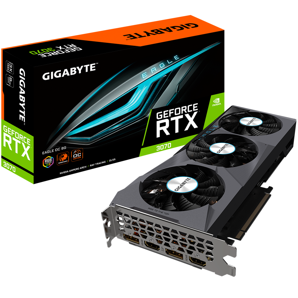 Placa Video Gigabyte GeForce RTX 3070 EAGLE OC rev. 1.0 8GB GDDR6 256 biti