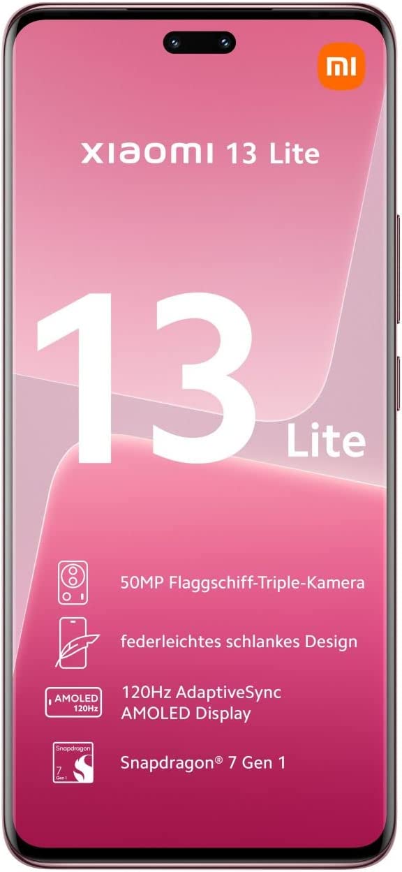 Telefon Mobil Xiaomi 13 Lite 128GB Flash 8GB RAM Dual SIM 5G Pink