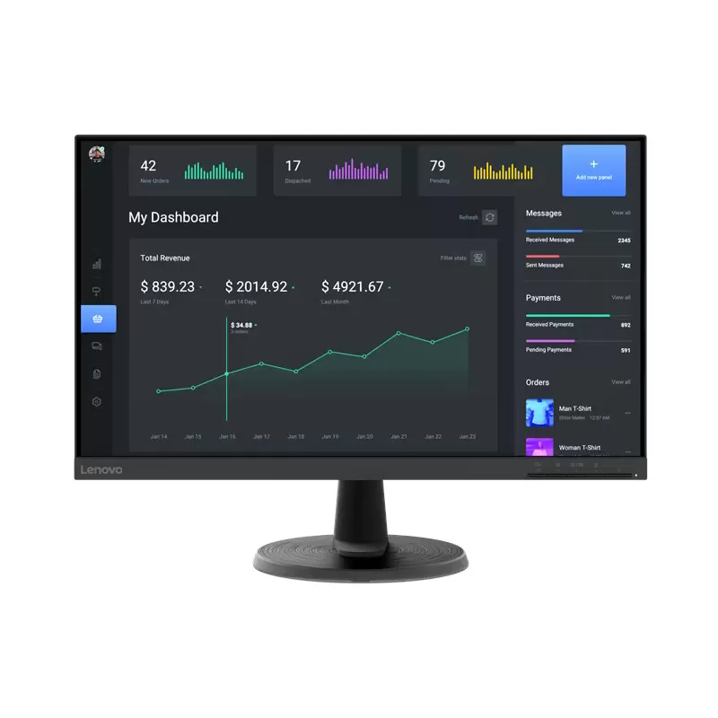 Monitor LED Lenovo D27-45  27