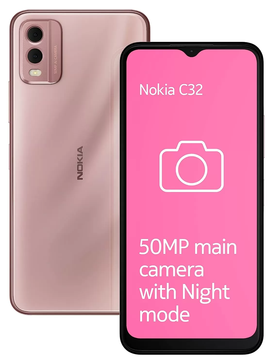 Telefon Mobil Nokia C32 64GB Flash 3GB RAM Dual SIM 4G Pink