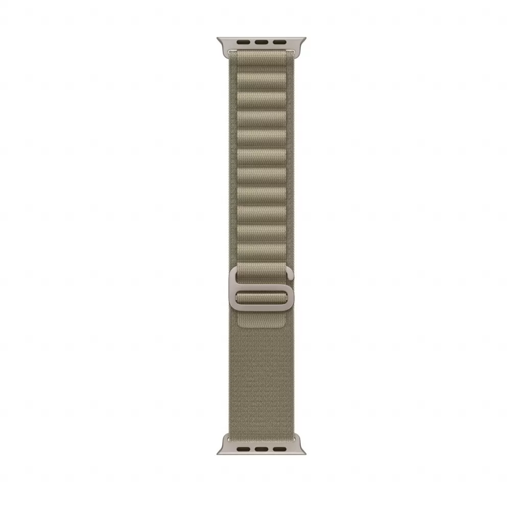 Curea Smartwatch Apple pentru Apple Watch 49mm Band: Olive Alpine Loop - Small