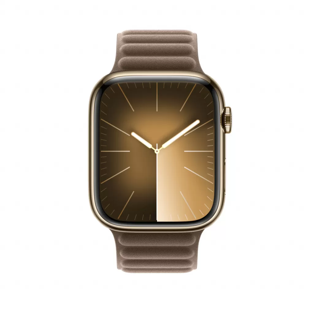 Curea Smartwatch Apple pentru Apple Watch 45mm Band: Taupe Magnetic Link - S/M