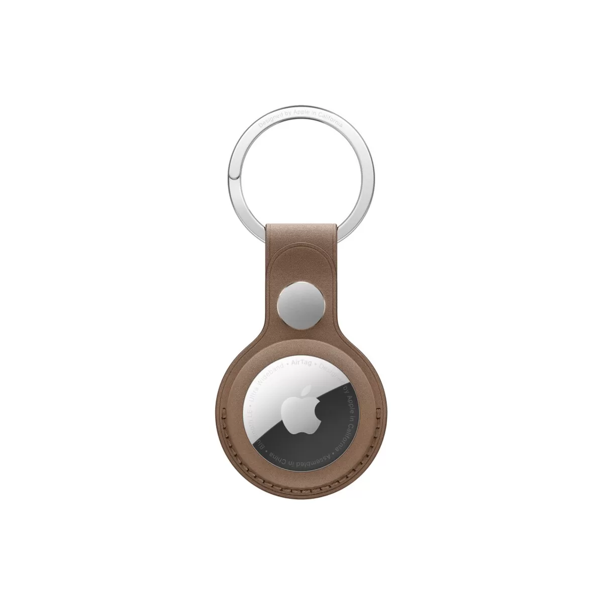 Breloc Apple AirTag FineWoven Key Ring  Taupe