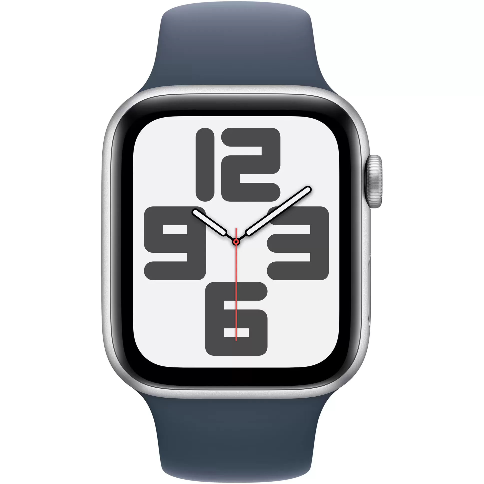 Smartwatch Apple Watch SE GPS + Cellular 44mm Carcasa Silver Aluminium Bratara Storm Blue Sport - M/L