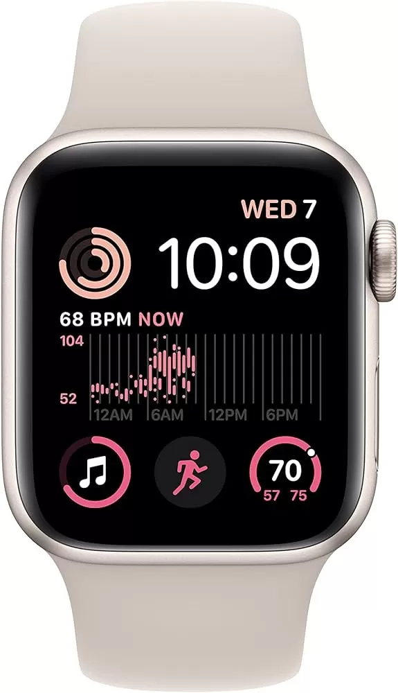 Smartwatch Apple Watch SE GPS + Cellular 40mm Carcasa Starlight Aluminium Bratara Starlight Sport