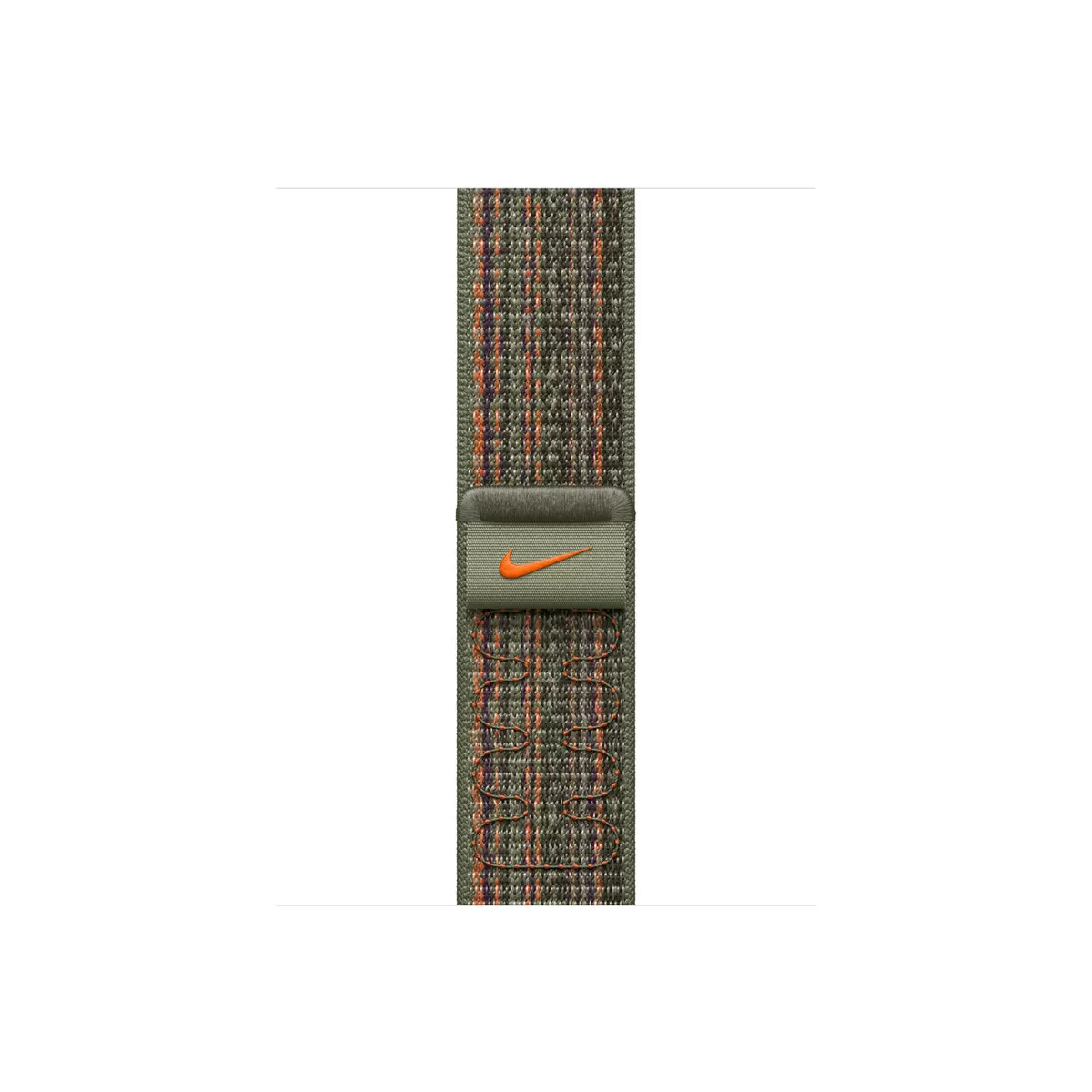 Curea Smartwatch Apple pentru Apple Watch 41mm Sequoia/Orange Nike Sport Loop