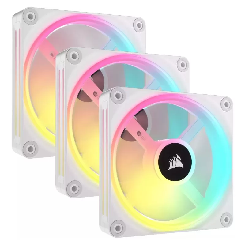 Ventilator / radiator Corsair iCUE Link QX120 RGB Starter Kit Three Fan Pack White