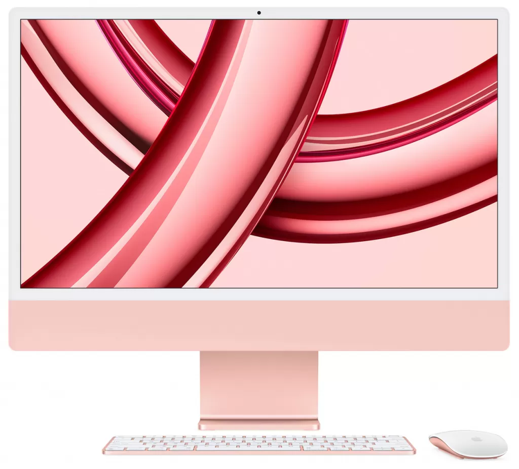 Sistem All-In-One Apple iMac 2023 24" Retina 4.5K Apple M3 8-core GPU RAM 8GB SSD 256GB Tastatura INT Mac OS Sonoma Roz