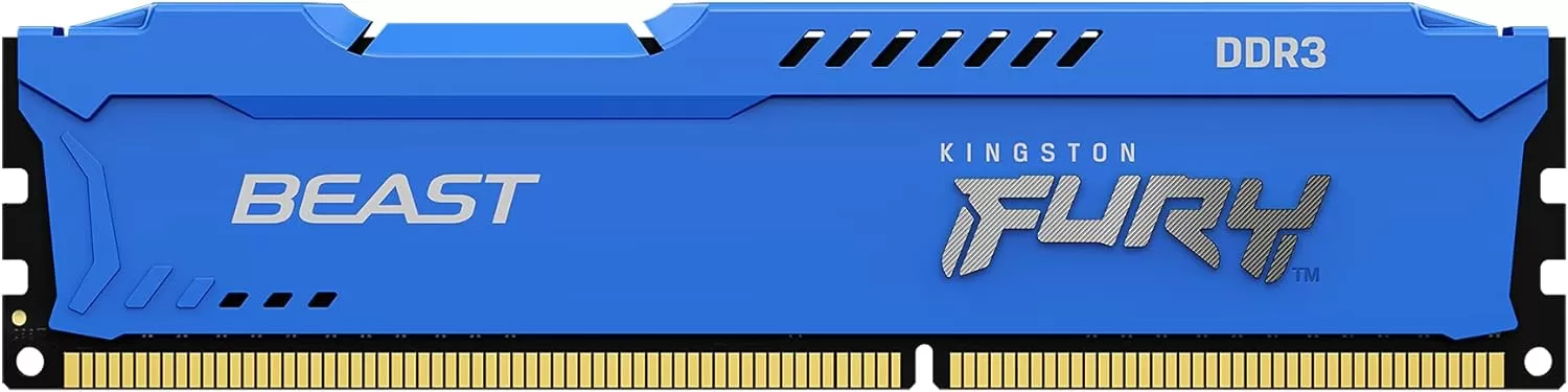 Memorie Desktop Kingston Fury Beast Blue PnP 16GB(2 x 8GB) DDR3 1600Mhz