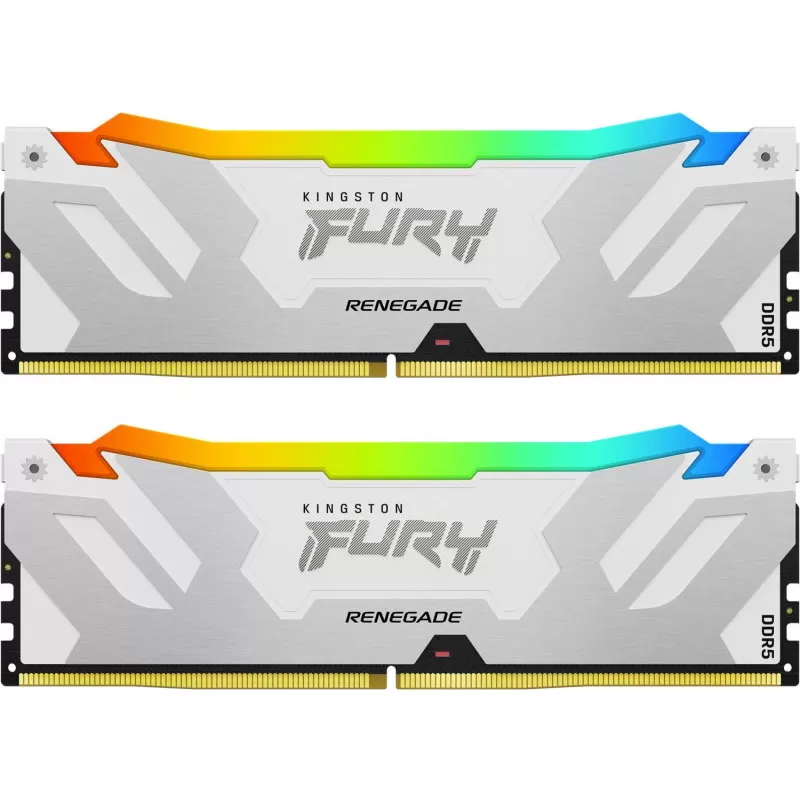 Memorie Desktop Kingston FURY Renegade RGB 32GB(2 x 16GB) DDR5 7600Mhz Silver/White