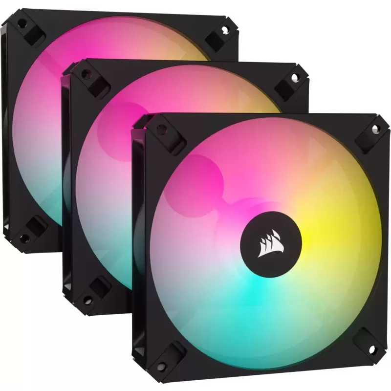 Pachet 3 ventilatoare Corsair iCUE AR120 Digital RGB 120mm PWM