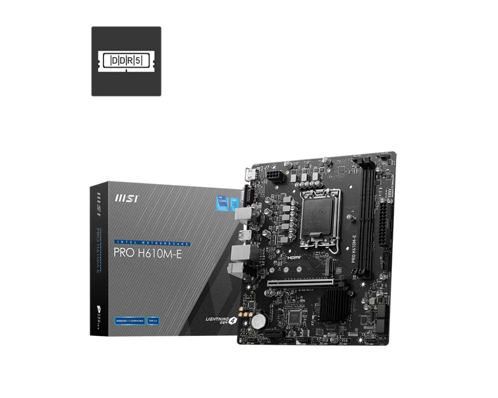 Placa de baza MSI PRO PRO H610M-E DDR5 socket 1700