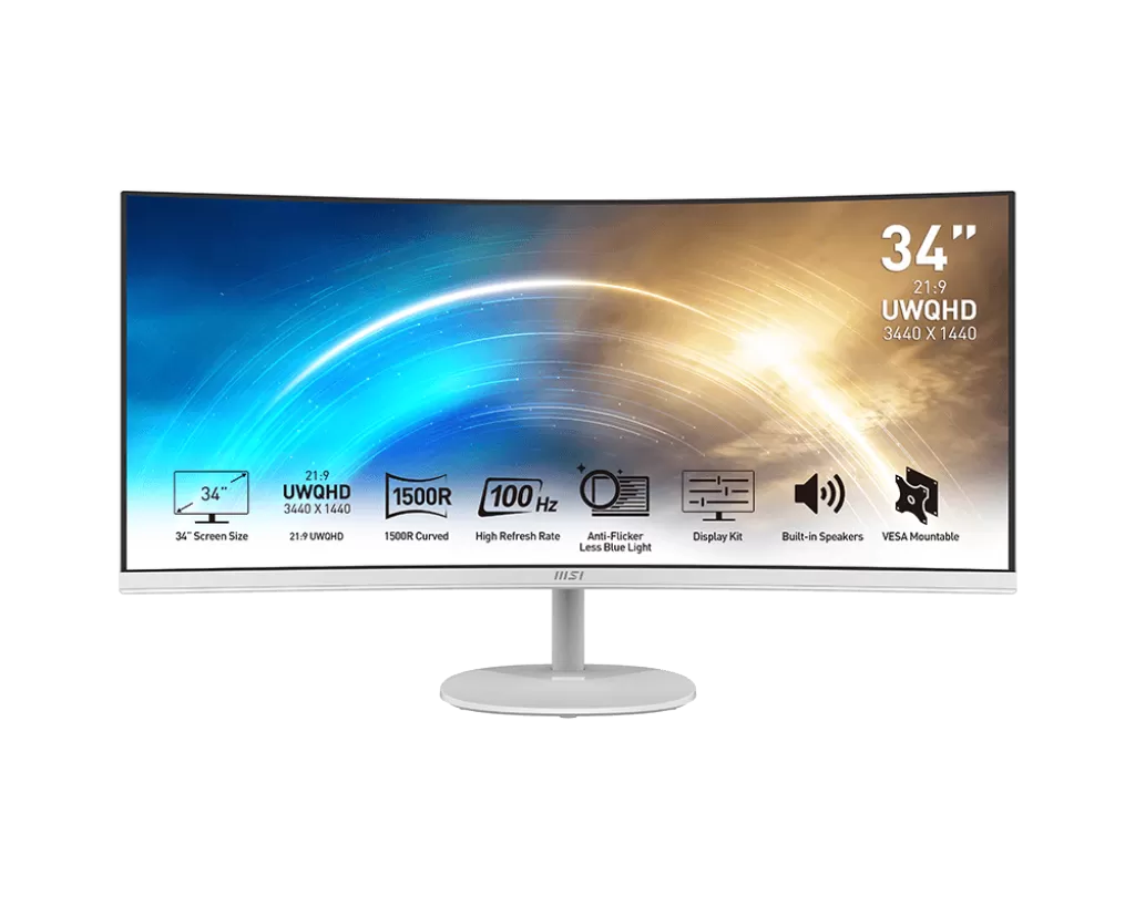 Monitor LED MSI PRO MP341CQW 34