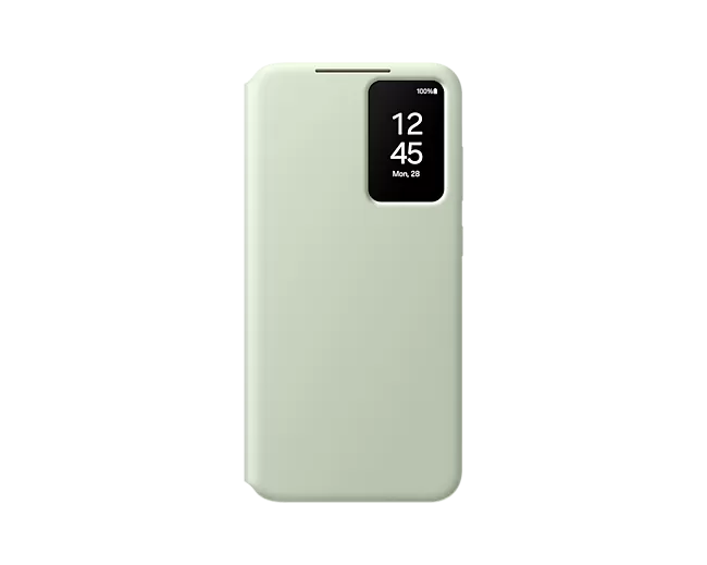 Husa Samsung Smart View Wallet pentru Galaxy S24 Plus  Light Green