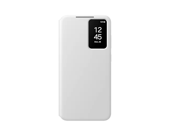 Husa Samsung Smart View Wallet pentru Galaxy S24 Plus  White