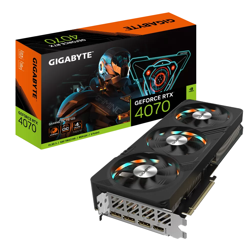 Placa Video Gigabyte GeForce RTX 4070 GAMING OC V2 12GB GDDR6X 192 biti