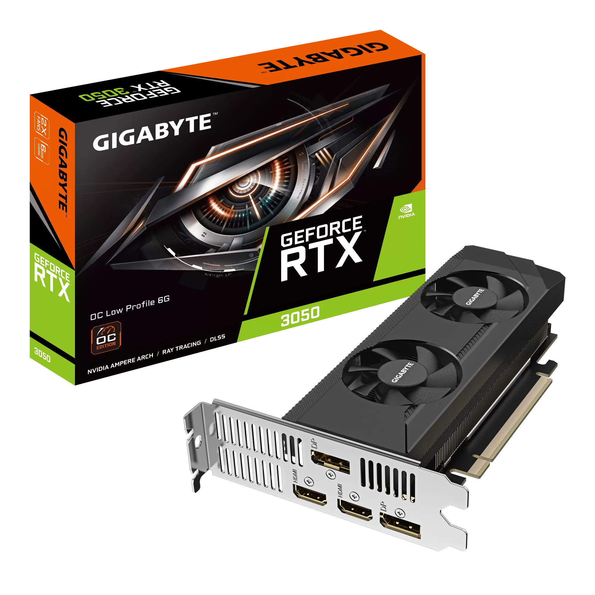 Placa Video Gigabyte GeForce RTX 3050 OC Low Profile 6GB GDDR6 96 biti