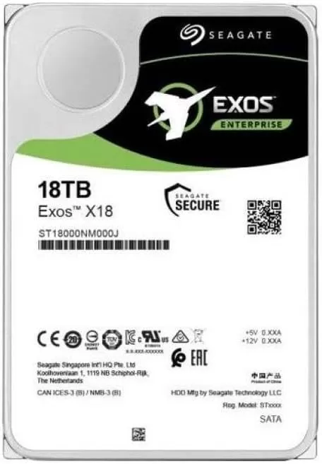 Hard Disk Server Seagate Exos X18 512e/4KN 18TB 3.5