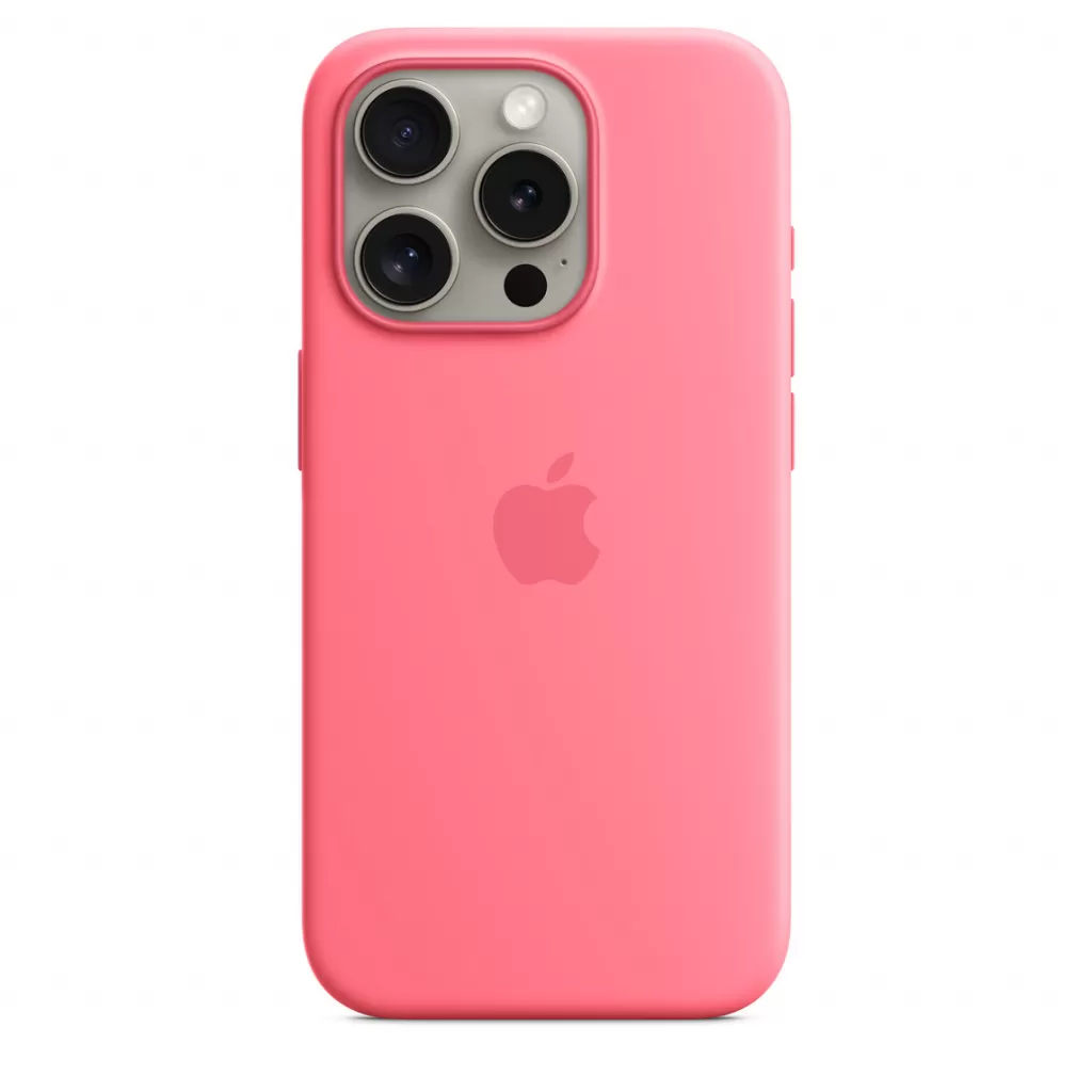 Husa de protectie Apple cu MagSafe pentru iPhone 15 Pro Silicon Pink