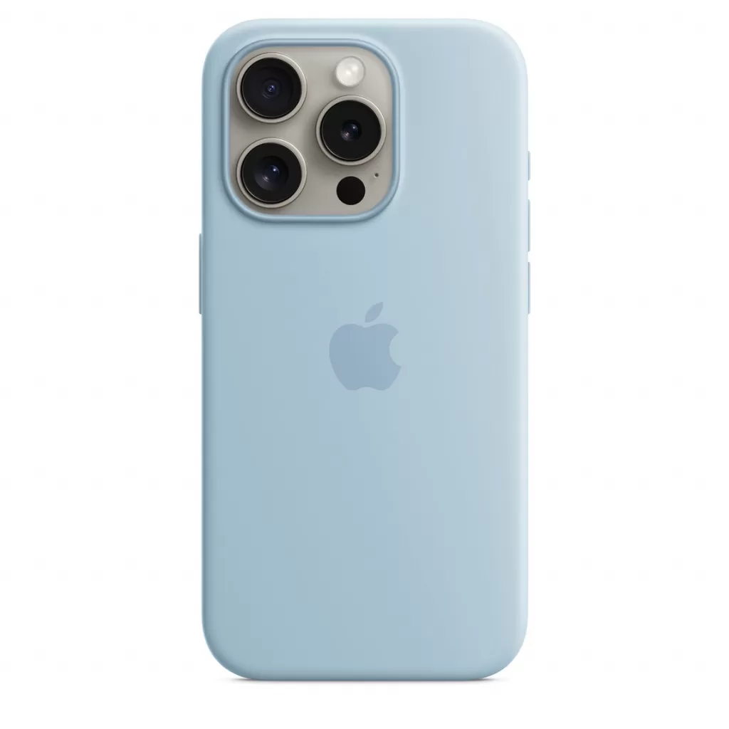 Husa de protectie Apple cu MagSafe pentru iPhone 15 Pro Silicon Light Blue