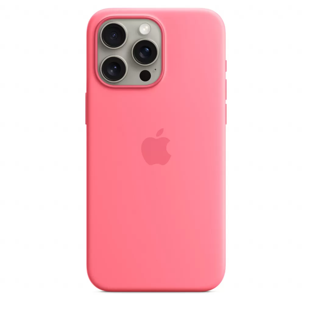 Husa de protectie Apple cu MagSafe pentru iPhone 15 Max  Silicon  Pink