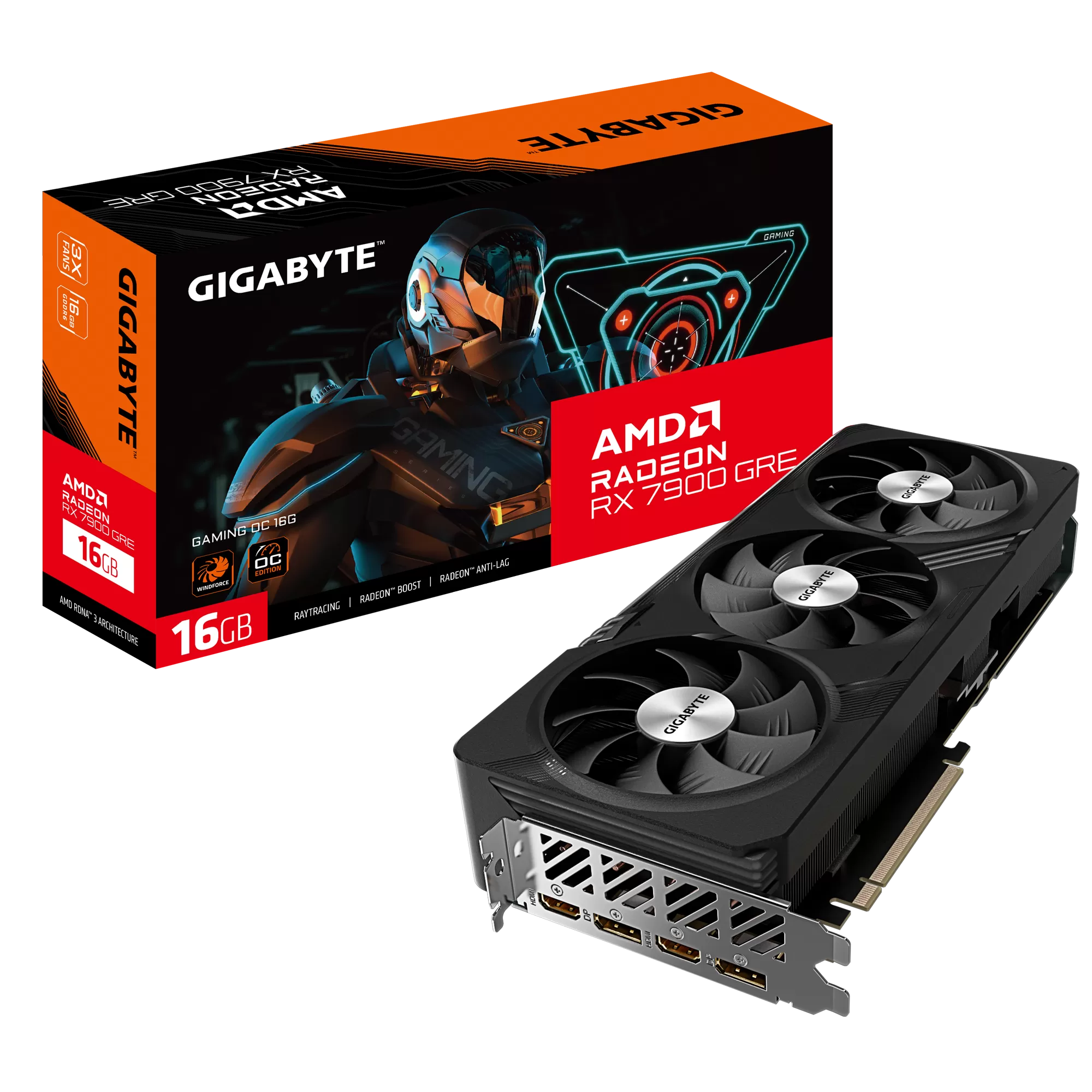 Placa Video Gigabyte Radeon RX 7900 GRE GAMING OC 16GB GDDR6 256 biti