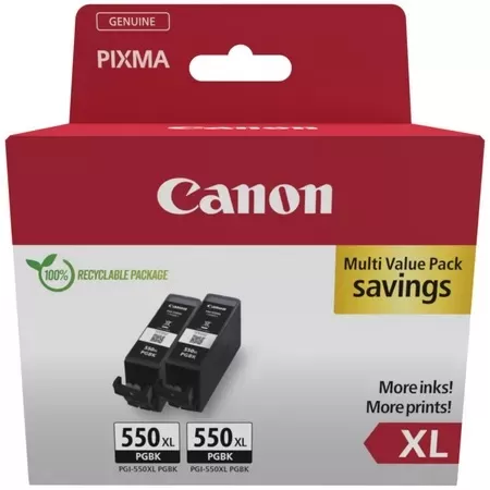 Cartus Inkjet Canon PGI-550XL Black Twin Pack