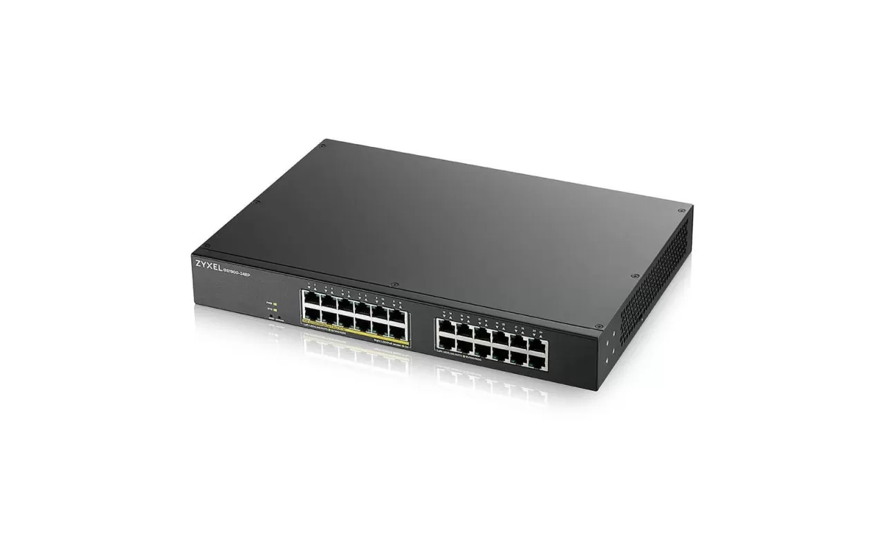 Switch ZyXEL GS1900-24EP cu management cu PoE 24x1000Mbps