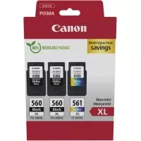 Pachet Cartuse Inkjet Canon PG-560XL x2 / CL-561XL, Black/Color