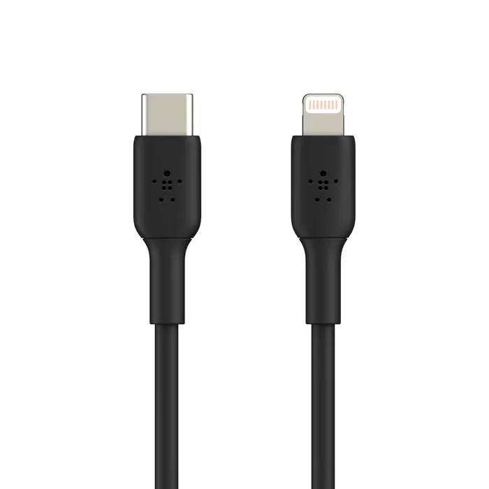 Cablu de date Belkin USB-C la Lightning 1m Negru