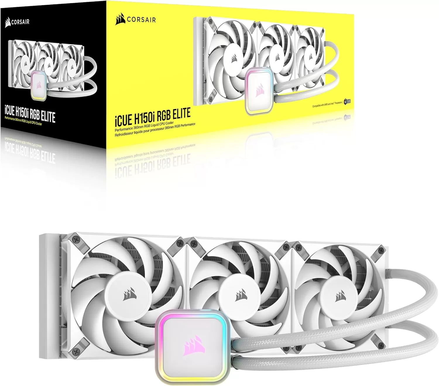 Cooler CPU Corsair iCUE H150i RGB ELITE Liquid White