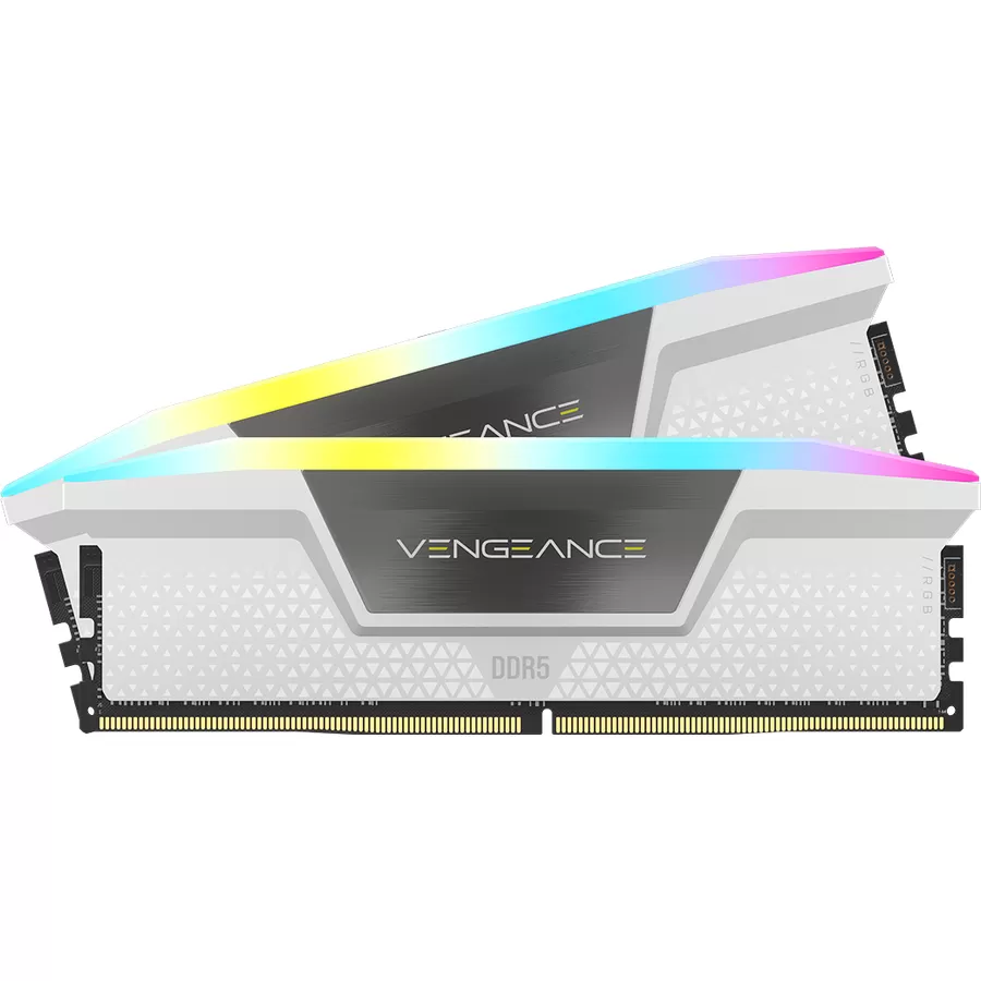 Memorie Desktop Corsair Vengeance RGB  32GB(2 x 16GB) DDR5  6000Mhz  CL36  White